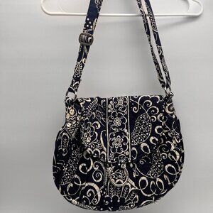 Vera Bradley Twirly Bird Floral Quilted Shounder Bag